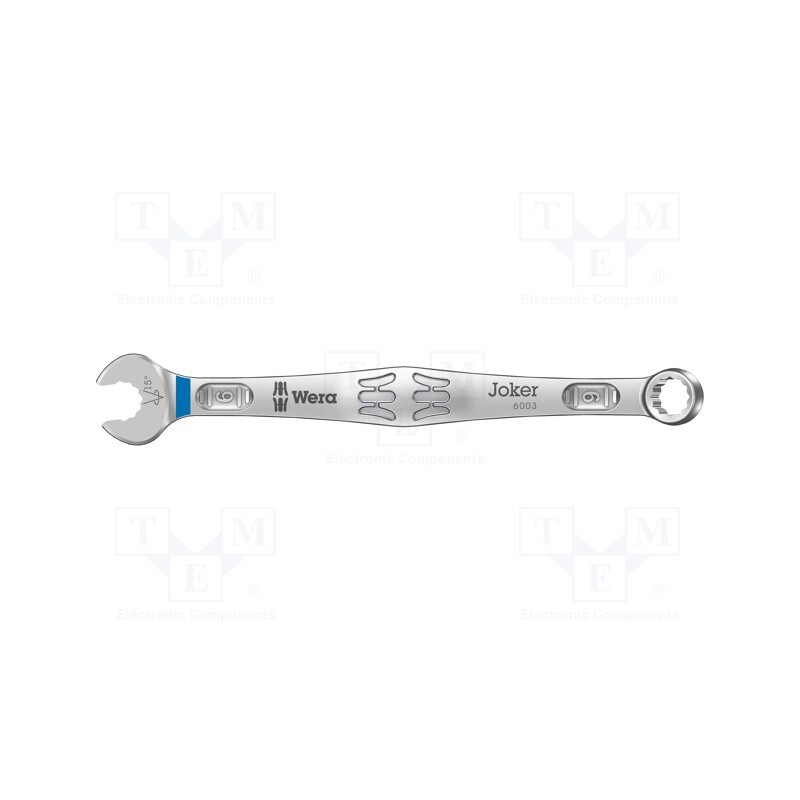 1 pcs x WERA - 5020198001 - Wrench, combination spanner, 6mm, L: 105mm