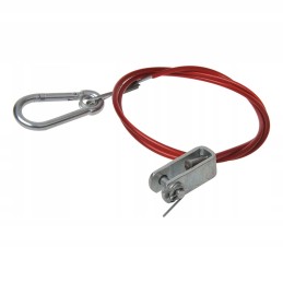 Trailer brake securing cable, skidding hook