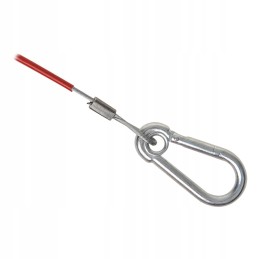 Trailer brake securing cable, skidding hook