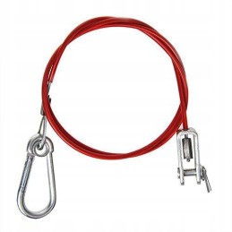 Trailer brake securing cable, skidding hook