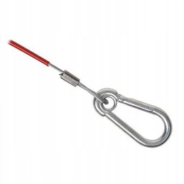 Trailer brake securing cable, skidding hook