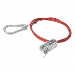 Trailer brake securing cable, skidding hook