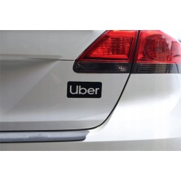 Uber sign, uber taxi sticker