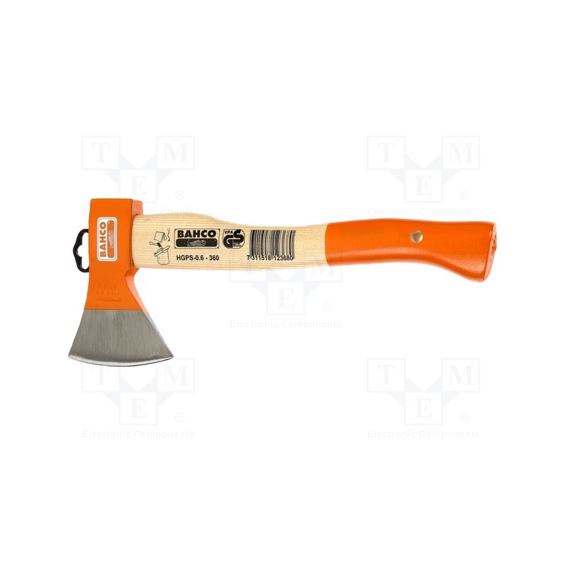 1 pcs x BAHCO - HGPS-0.6-360 - Axe, steel, 360mm, 810g, wood (ash)