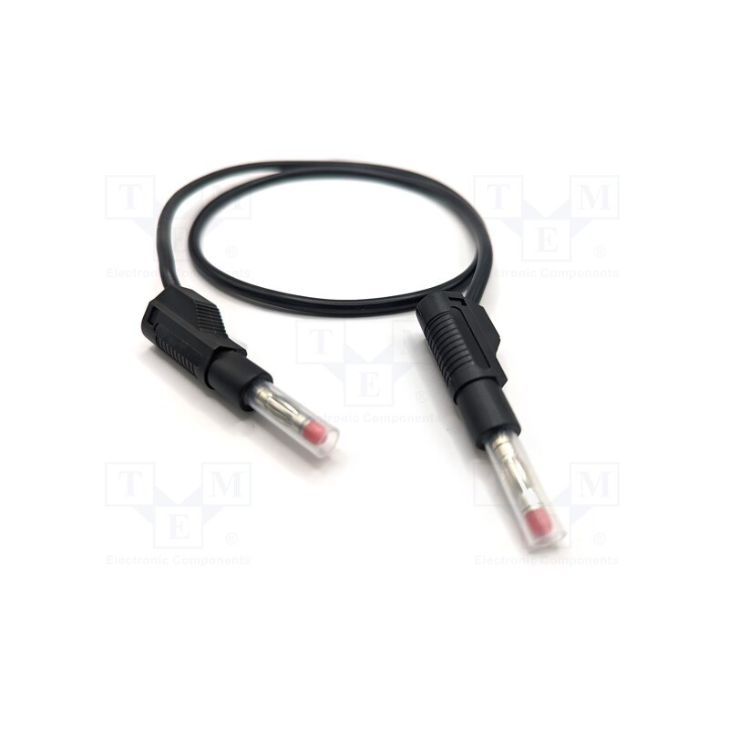 1 pcs x MUELLER ELECTRIC - 22.451-1.5M-0 - Test lead, 32A, banana plug 4mm,both sides, Urated: 600V, black