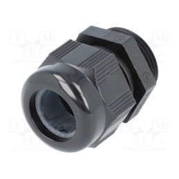 1 pcs x HELUKABEL - HT M25 RAL9005 - Cable gland, M25, 1.5, IP68, polyamide, black, HELUTOP HT-M