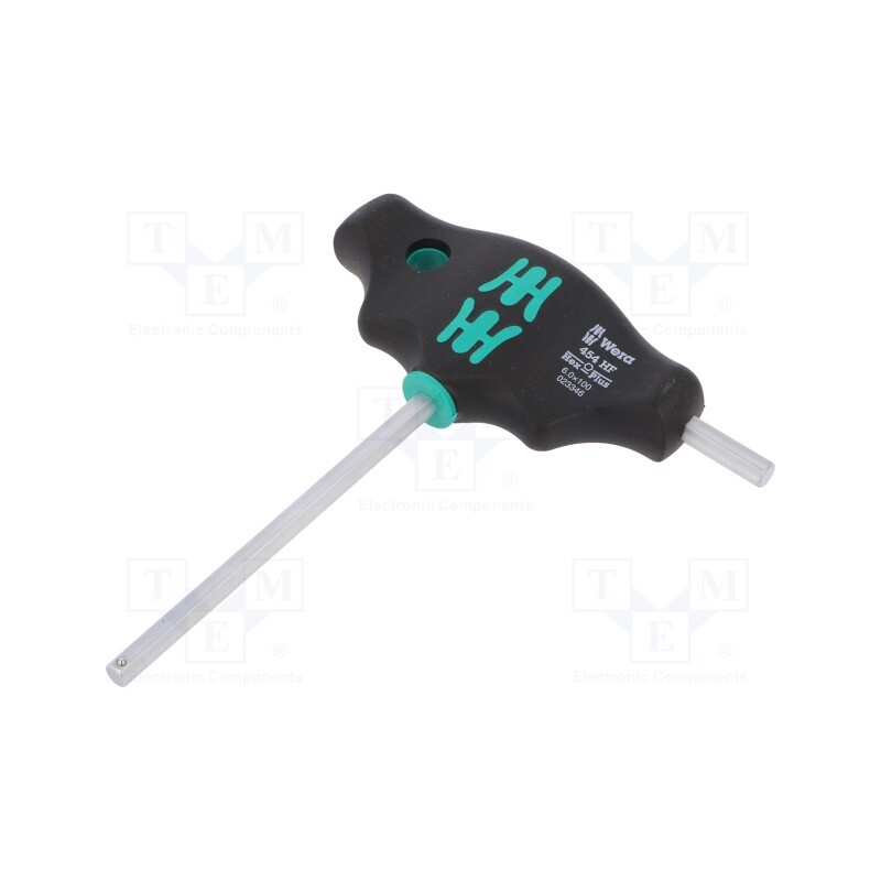 1 pcs x WERA - 5023346001 - Screwdriver, hex key, HEX 6mm, with holding function, 400