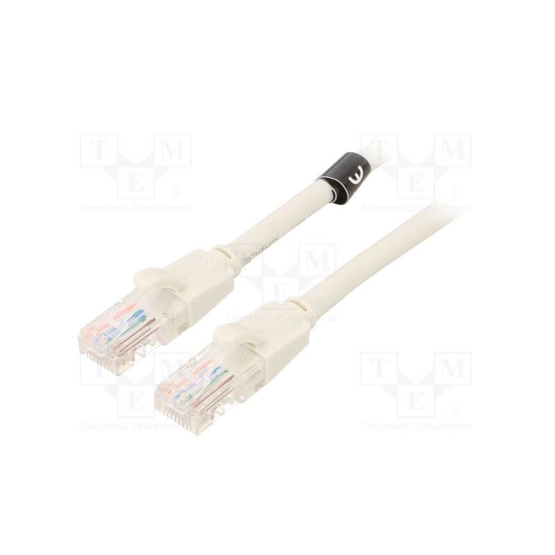 1 pcs x VENTION - IBEHD - Patch cord, U/UTP, 6, CCA, PVC, grey, 0.5m, RJ45 plug,both sides