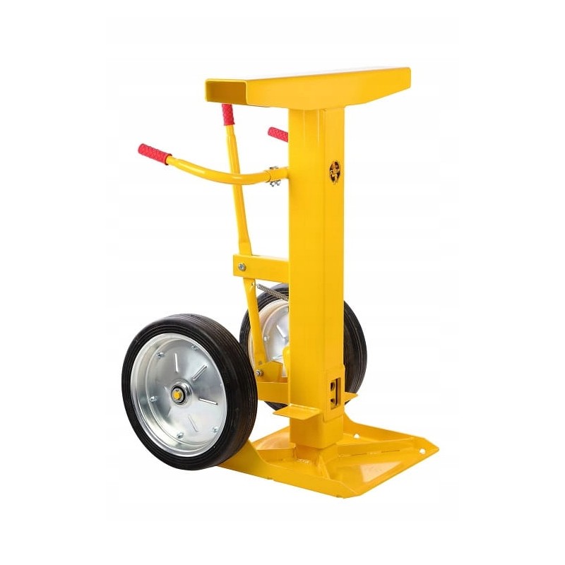 Support for a truck semi-trailer and securing the loading