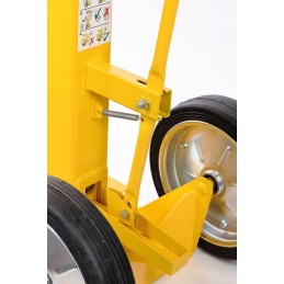 Support for a truck semi-trailer and securing the loading