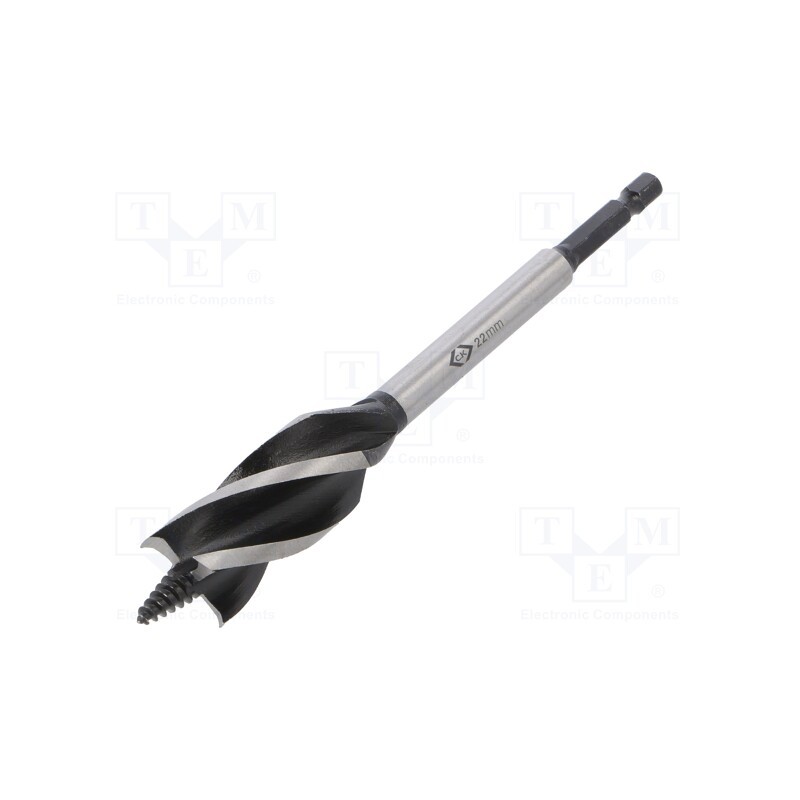1 pcs x C.K - T2943-22 - Drill bit, for wood, Ø: 22mm, L: 160mm, Working part len: 110mm