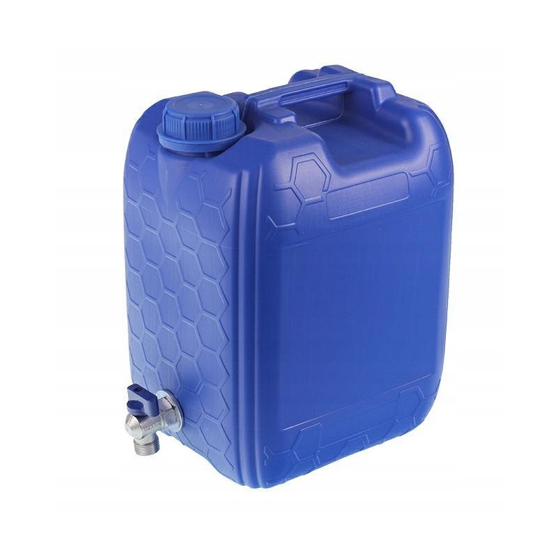Water tank with tap, 10l, blue