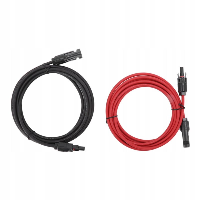 PV cable for solar panel, black and red