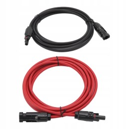 PV cable for solar panel, black and red
