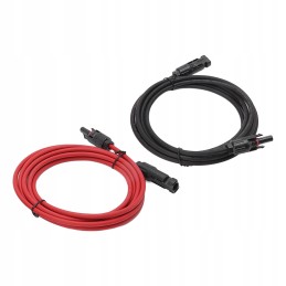 PV cable for solar panel, black and red