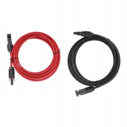 PV cable for solar panel, black and red