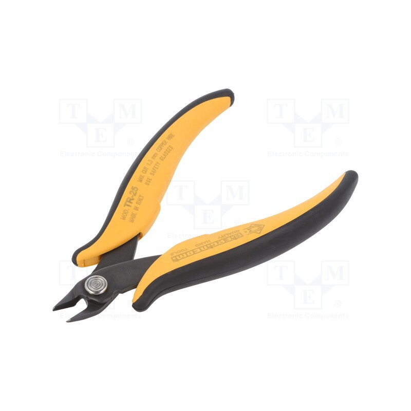 1 pcs x PIERGIACOMI - TR 25 - Pliers, cutting,miniature,curved, 138mm, with small chamfer