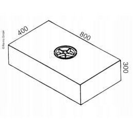 Water tank for mounting a camper trailer, 90 liters