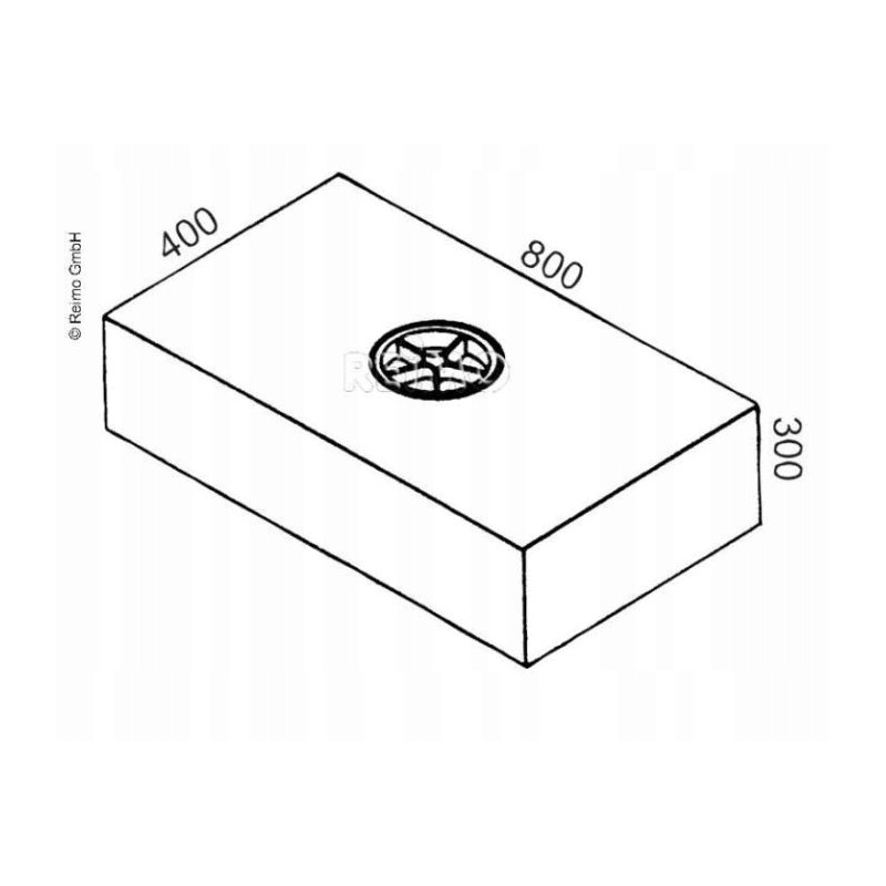 Water tank for mounting a camper trailer, 90 liters