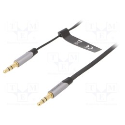 1 pcs x VENTION - BAPHD - Cable, Jack 3.5mm plug,both sides, 0.5m, Plating: gold-plated