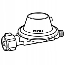 50mbar gas reducer with valve for camper trailer