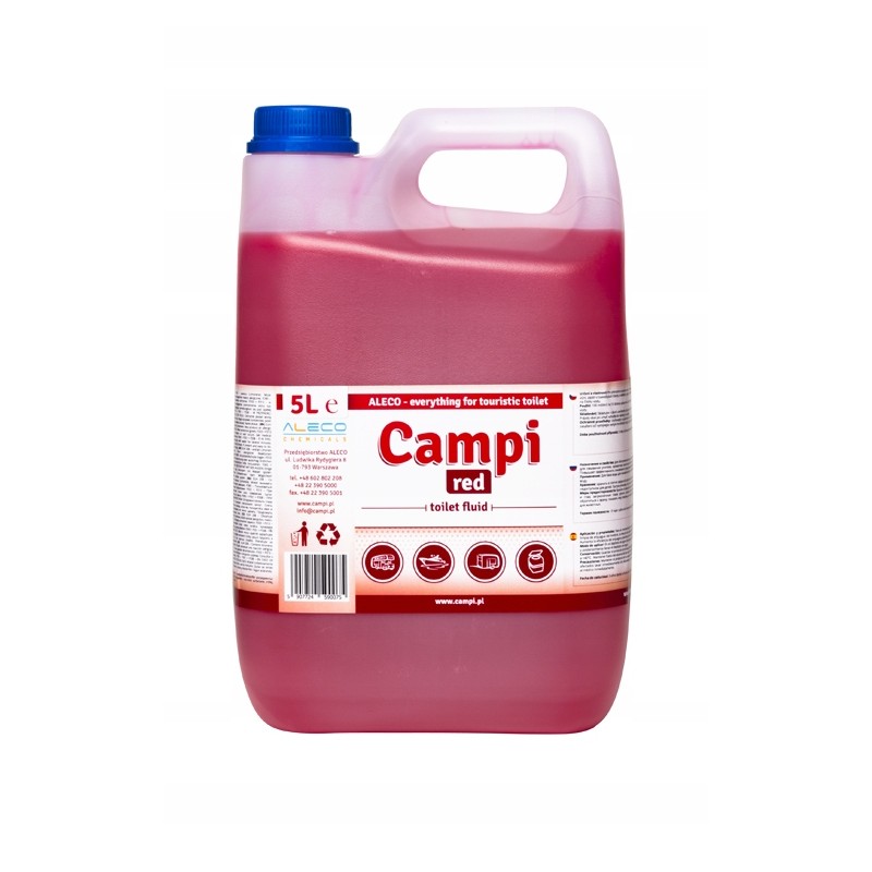Campi Red toilet fluid 5l toilet camping camper