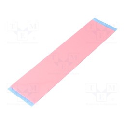 1 pcs x - SP_3.0 RÓŻOWA 3W/MK 50X200X1 - Tape: heat transfer, W: 50mm, L: 200mm, Thk: 1000um, 3W/mK, silicone