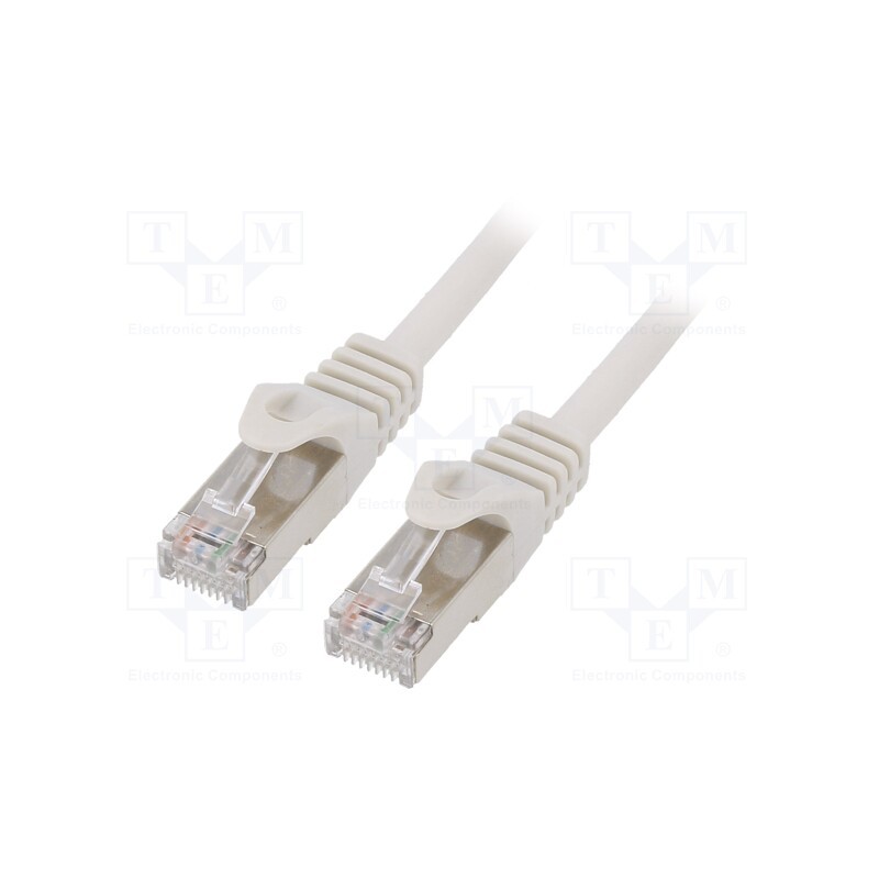 1 pcs x GEMBIRD - PP6-7.5M - Patch cord, F/UTP, 6, stranded, CCA, PVC, grey, 7.5m, RJ45 plug