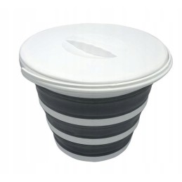 Folding bucket with lid for a 10-litre trailer haba