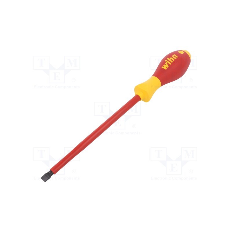 1 pcs x WIHA - 43388 - Screwdriver, insulated, slot, SL 8, 175mm, SoftFinish® electric