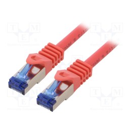 1 pcs x LOGILINK - C6A014S - Patch cord, S/FTP, 6a, stranded, Cu, LSZH, red, 0.25m, 26AWG
