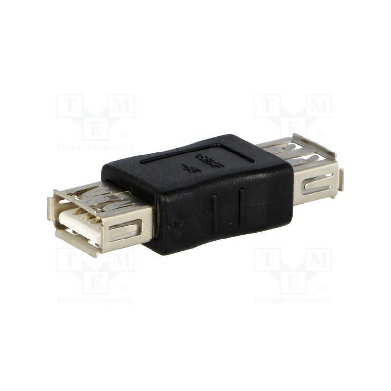 1 pcs x Goobay - 50293 - Adapter, USB 2.0, USB A socket,both sides