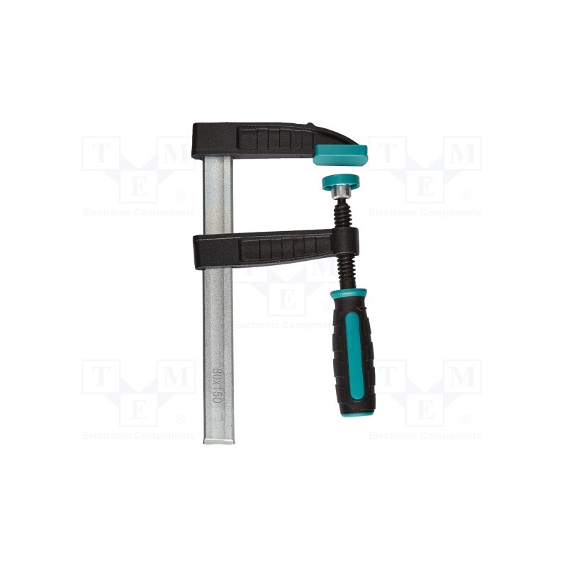 1 pcs x WOLFCRAFT - 3057000 - Universal clamp, cast iron, Grip capac: max.150mm, D: 80mm, wood