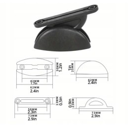 Graphite external door lock for camper trailer