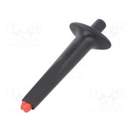 1 pcs x STu00c4UBLI - 68.9485-21 - Clip-on probe, crocodile, black, 9.2mm, Max jaw capacity: 21mm