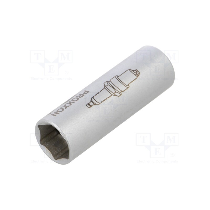 1 pcs x PROXXON - 23392 - Socket, for spark plugs,socket spanner, 16mm, 1/2', magnetic