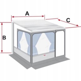 Fiamma privacy room 400 large awning blind casing