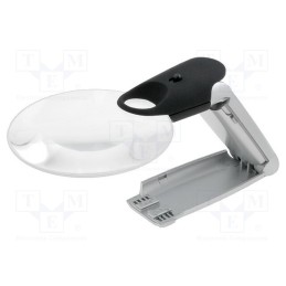 1 pcs x NEWBRAND - NB-HLUP-2-4B - Desktop magnifier with backlight, x2÷x4, Ø90mm, L: 220mm
