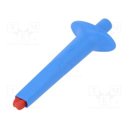 1 pcs x STu00c4UBLI - 68.9485-23 - Clip-on probe, crocodile, blue, 9.2mm, Max jaw capacity: 21mm