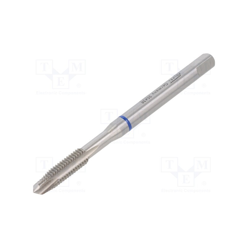 1 pcs x Vu00d6LKEL - 35438 - Tap, high speed steel cobalt HSS-E, M6, 1, 80mm, 4,9mm, ISO2/6H