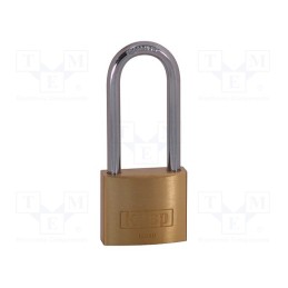 1 pcs x KASP - K12040L55D - Padlock, brass, hardened steel shackle,double bolted, shackle