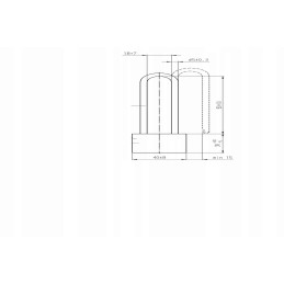 Security lock insert with padlock Al Ko AKS 160