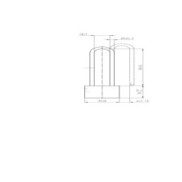 Security lock insert with padlock Al Ko AKS 160