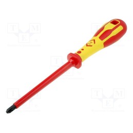 1 pcs x C.K - T49143-3 - Screwdriver, insulated, Pozidriv®, PZ3, Blade length: 120mm, 1kVAC