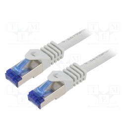 1 pcs x LOGILINK - C6A022S - Patch cord, S/FTP, 6a, stranded, Cu, LSZH, grey, 0.5m, 26AWG