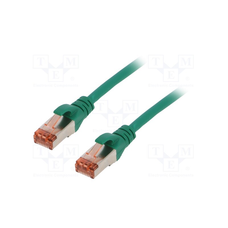 1 pcs x DIGITUS - DK-1644-010/G - Patch cord, S/FTP, 6, stranded, Cu, LSZH, green, 1m, 27AWG
