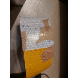 White self-adhesive reflective tape homolog 45m