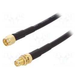 1 pcs x Goobay - 51676 - Cable, 50Ω, 2m, RP-SMA male,RP-SMA female, black