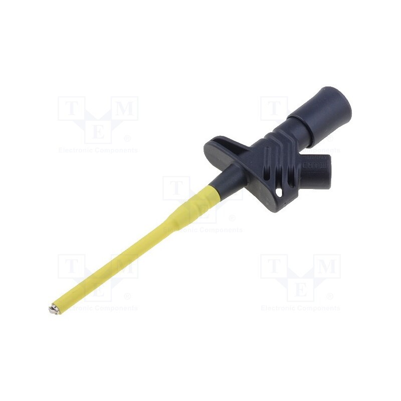 1 pcs x HIRSCHMANN T&M - KLEPS 2900 SW - Clip-on probe, hook type, 6A, 1kVDC, black, Grip capac: max.2mm