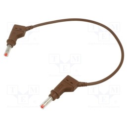 1 pcs x STu00c4UBLI - 66.9407-02527 - Connection cable, 32A, banana plug 4mm,both sides, Len: 0.25m